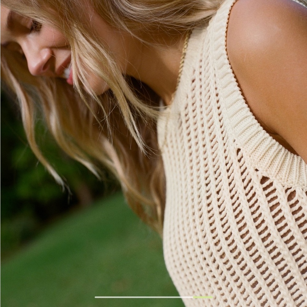 Crochet Sweater Tank Top